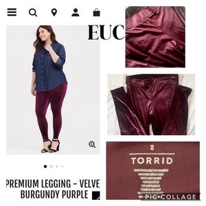 Velvet Leggings - Torrid